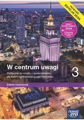 WOS LO 3 W centrum uwagi podręcznik zakres rozszerzony 2024 [KSIĄŻKA]