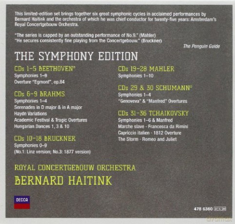 Bernard Haitink: The Symphony Edition [36CD]