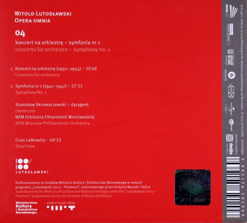 Stanisław Skrowaczewski: Lutosławski: Opera Omnia 4 (digipack) [CD]