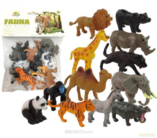 Zwierzęta zoo 12szt [FIGURKA]