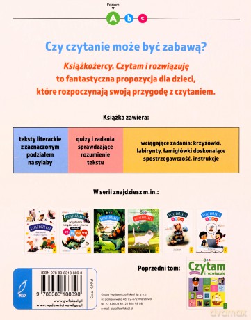 Czytam i rozwiązuję. Książkożercy. Poziom A [KSIĄŻKA]