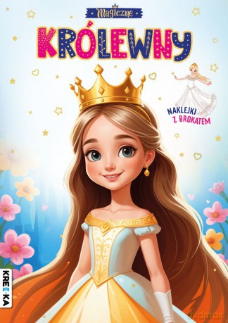 Magiczne królewny. Kolorowanka z brokatem [KSIĄŻKA]