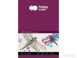 Szkicownik A5 Happy Color klejony 80 ark.70gsm