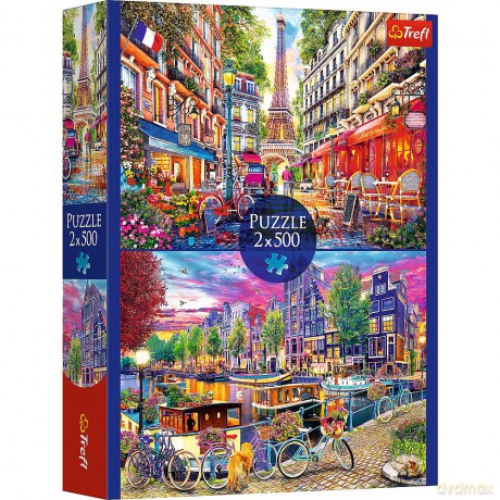TREFL 2x500 el. Europejskie stolice MGL 37496 [PUZZLE]