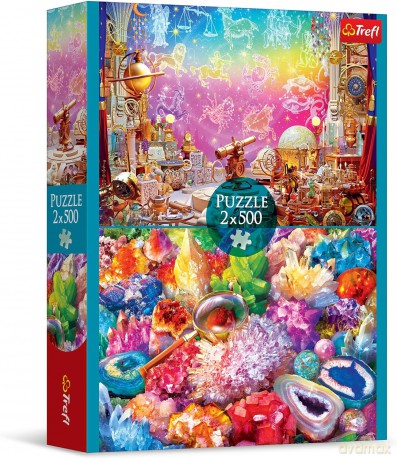 TREFL 2x500 el. Kosmos i kryształy MGL 37499 [PUZZLE]