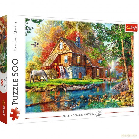 TREFL 500 el. Chatka nad rzeką MGL 37484 [PUZZLE]