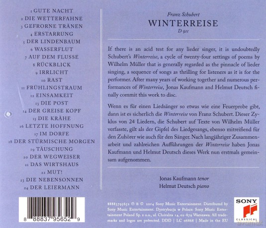 Jonas Kaufmann: Schubert: Winterreise (Standard Version) [CD]