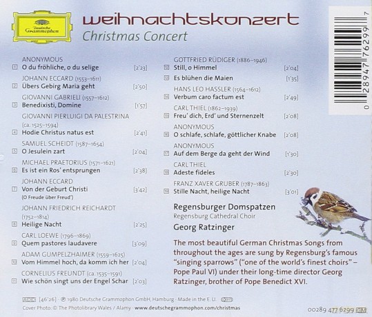 Regensburger Domspatzen: Christmas Concert [CD]