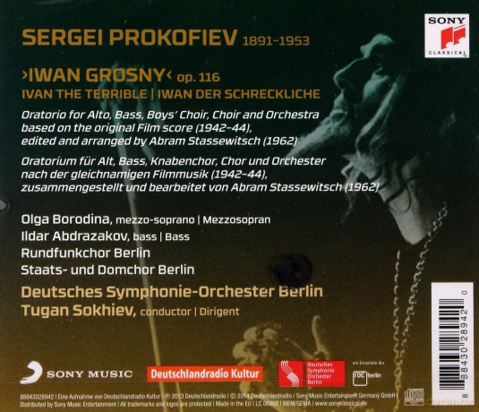 Tugan Sokhiev: Prokofiev: Ivan The Terrible [CD]