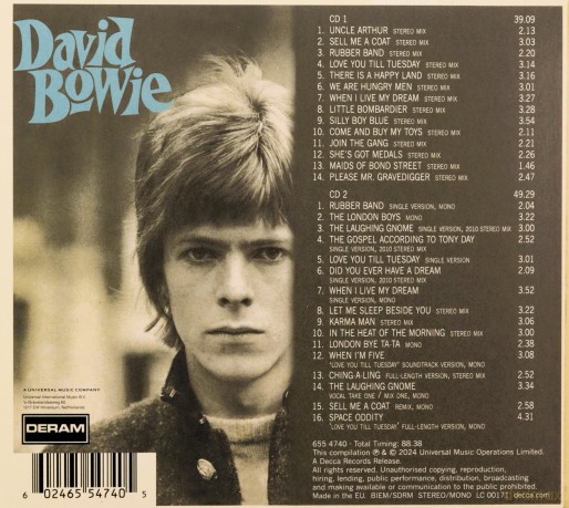 David Bowie: David Bovie Dlx 2024 Reissue [2CD]