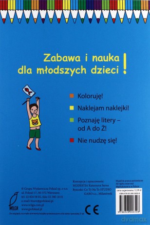 100 kolorowanek z naklejkami. Zeszyt 1 [KSIĄŻKA]