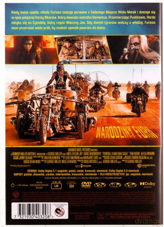 Furiosa: Saga Mad Max [DVD]