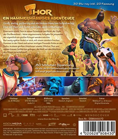 Thor: Legend of the Magical Hammer (Thor ratuje przyjaciół) [Blu-Ray 3D]+[Blu-Ray]