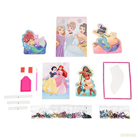 Diamentowa mozaika Disney Princess2in1 z cekinami 1500 elementów
