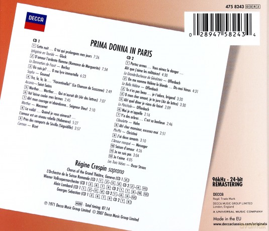 Regine Crespin: Prima Donna In Paris [2CD]