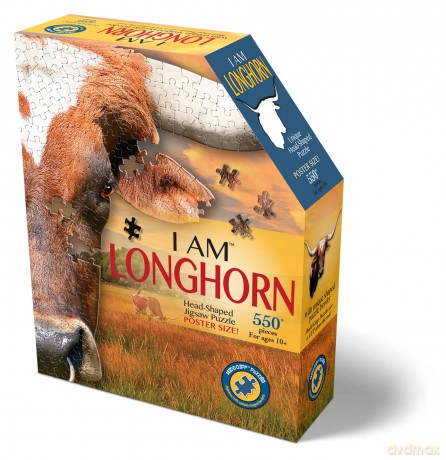 Puzzle konturowe - I am Longhorn 550el [PUZZLE]