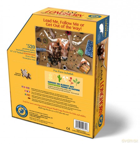 Puzzle konturowe - I am Longhorn 550el [PUZZLE]