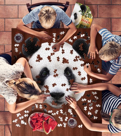 Puzzle konturowe - I am Panda 550el [PUZZLE]
