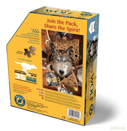Puzzle konturowe - I am Wolf 550el [PUZZLE]