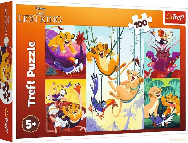 Puzzle 100 el. Dzielny Król Lew/Disney Lion King [PUZZLE]