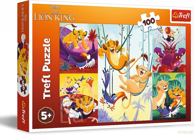 Puzzle 100 el. Dzielny Król Lew/Disney Lion King [PUZZLE]