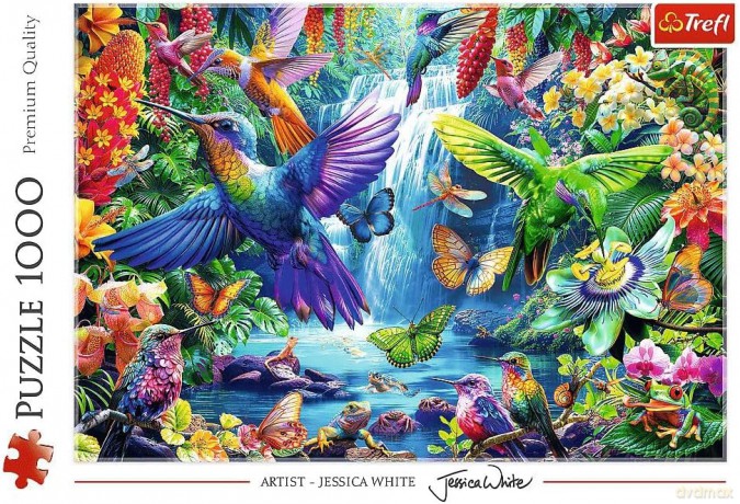 Puzzle 1000 el. Kolibry w tropikach [PUZZLE]