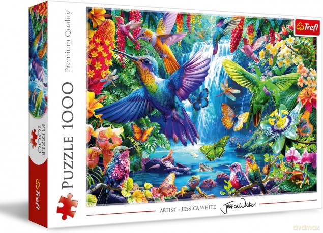 Puzzle 1000 el. Kolibry w tropikach [PUZZLE]