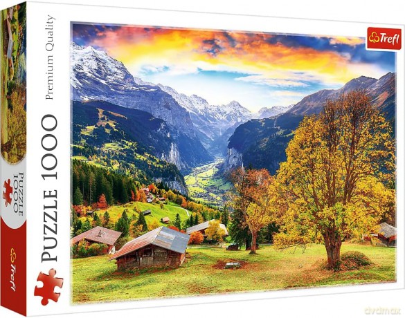 Puzzle 1000 el. Malownicza alpejskawioska [PUZZLE]