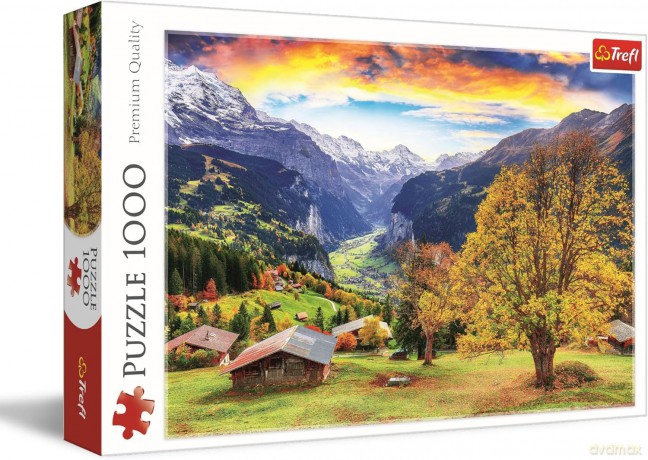Puzzle 1000 el. Malownicza alpejskawioska [PUZZLE]