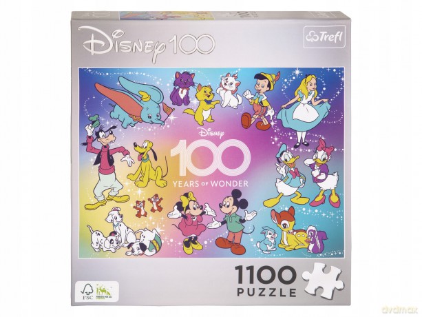 Puzzle Trefl 1100 elementów Disney 100 Years of Wonder