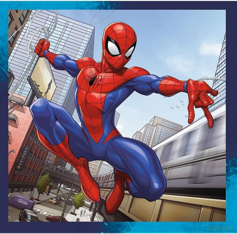 Puzzle 3w1 - Pajczy przyjaciele_/Disney Marvel Spiderman [PUZZLE]