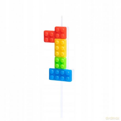 Świeczka klocki 1 9cm EA0611