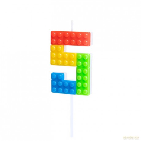 Świeczka klocki 5 9cm EA0615