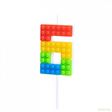 Świeczka klocki 6 9cm EA0616