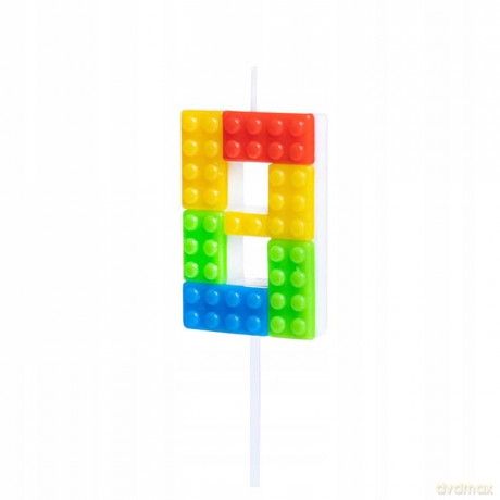 Świeczka klocki 9cm 8 EA0618