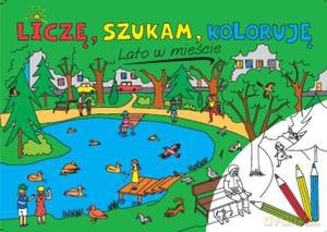 Nad wodą. Liczę, szukam, koloruję - Sarna Katarzyna [KSIĄŻKA]