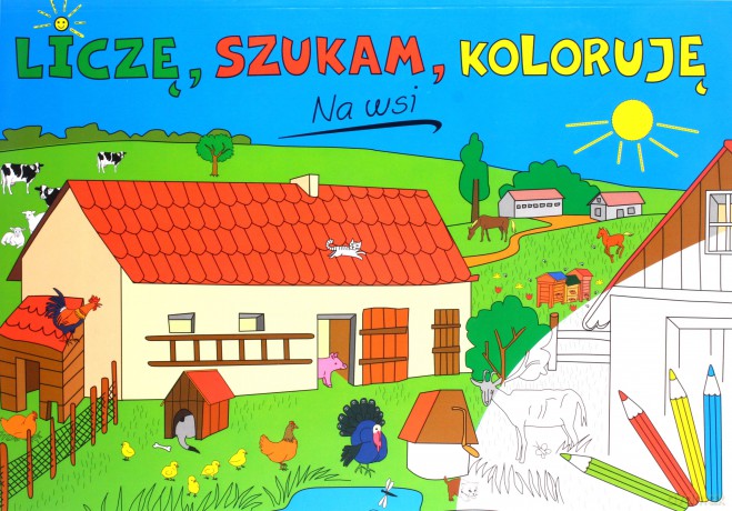 Nad wodą. Liczę, szukam, koloruję - Sarna Katarzyna [KSIĄŻKA]