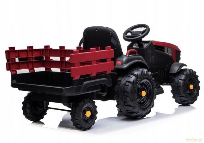 Traktor z Przyczepą na akumulatorBDM0925 Czerwony