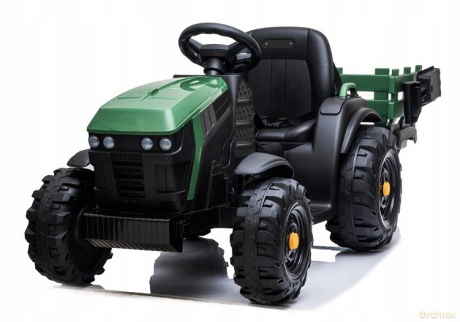 Traktor z Przyczepą na akumulatorBDM0925 Zielony Wojskowy