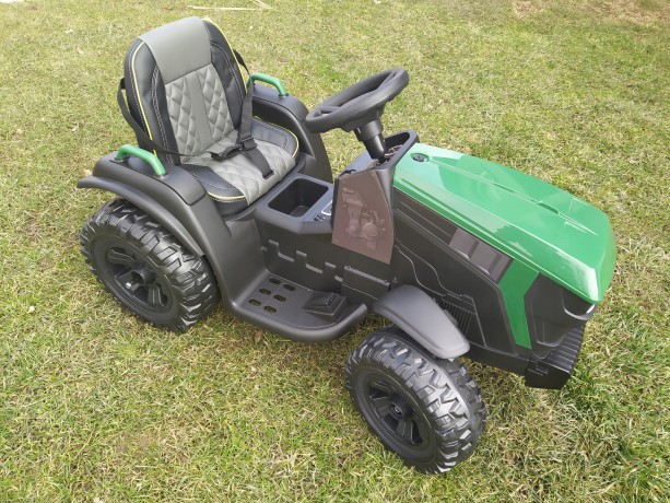 Traktor z Przyczepą na akumulatorBDM0925 Zielony Wojskowy