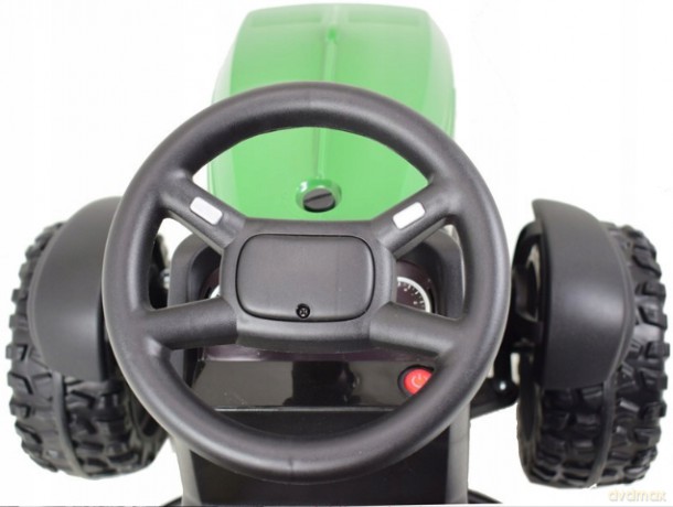 Traktor z Przyczepą na akumulatorBDM0925 Zielony Wojskowy