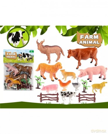 Zwierzęta domowe 10szt farm animal