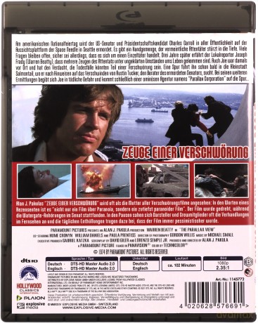 The Parallax View (Syndykat zbrodni) [Blu-Ray]