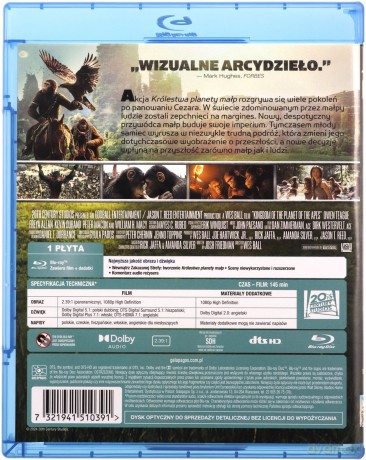 Królestwo Planety Małp [Blu-Ray]