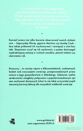 Rozmowy ze zwierzętami - Lorenz Konrad [KSIĄŻKA]