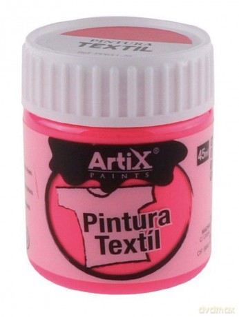 Farba do tkanin 45ml różowa fluorescencyjna
