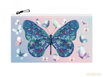 Haft diamentowy Diamond Dotz Piórnik zaszetka Butterfly DTZ14015