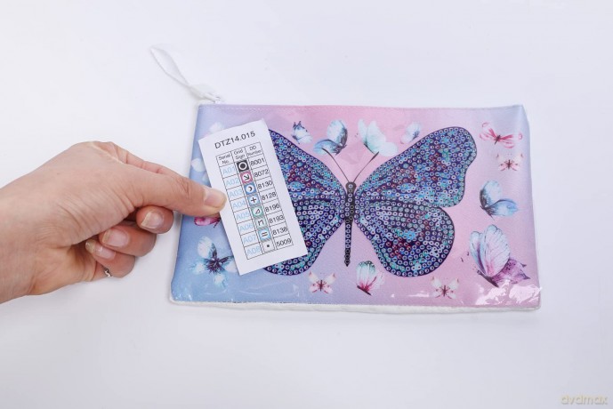 Haft diamentowy Diamond Dotz Piórnik zaszetka Butterfly DTZ14015