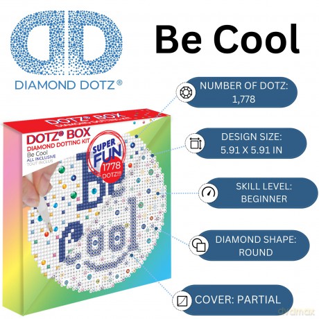 Haft diamentowy Diamond Dotz, Dotz box Diamentowa mozaika Be cool DBX011