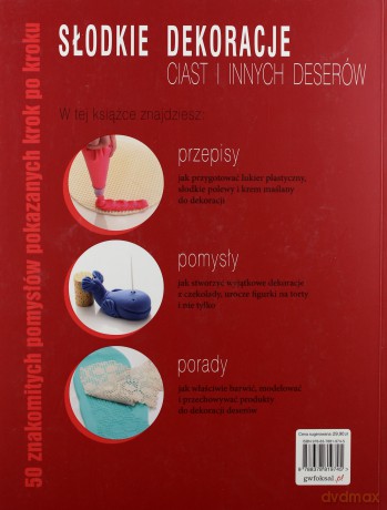 Słodkie dekoracje ciast i innych deserów - Góźdź Joanna [KSIĄŻKA]